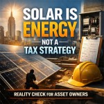 Solar Is Energy Not a Tax Strategy